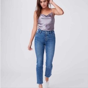 PAIGE jeans - Cindy button front high waist size 27 Skysong